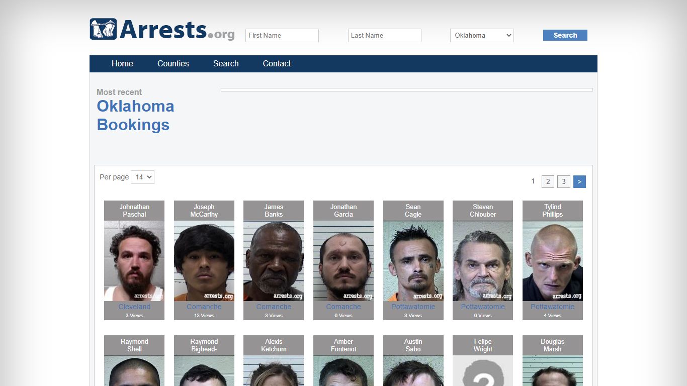 Oklahoma Arrests and Inmate Search